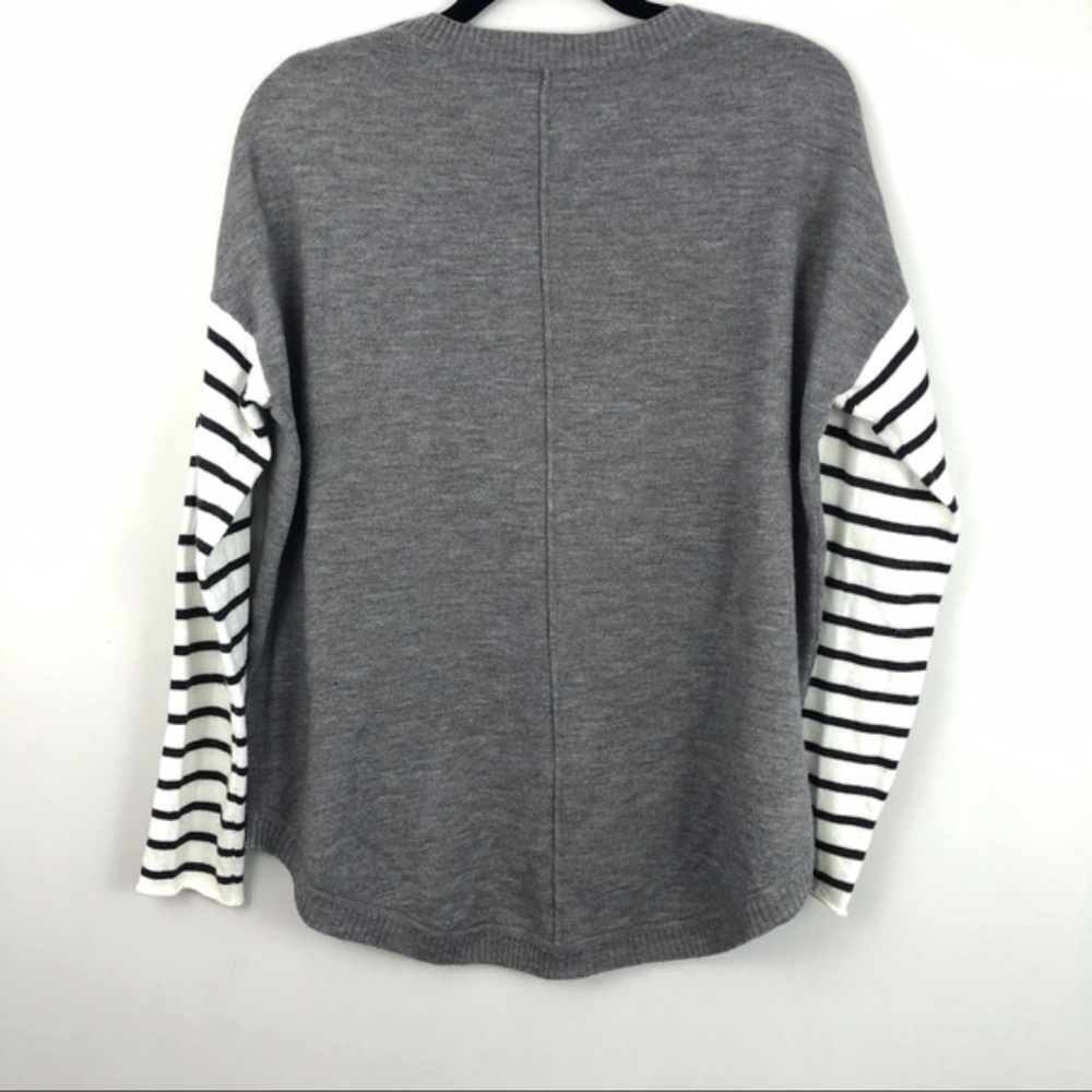 French Connection Drop Shoulder Stripe Sweater - Picture 4 of 6
